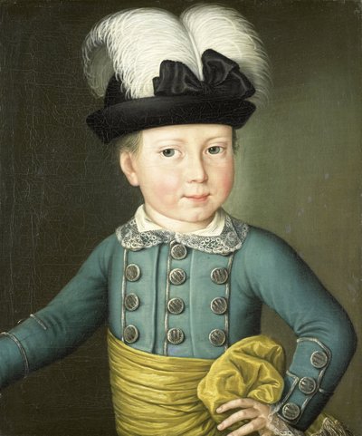 Retrato de Guillermo Federico, Príncipe de Orange-Nassau, más tarde Rey Guillermo I, de niño de Anonymous