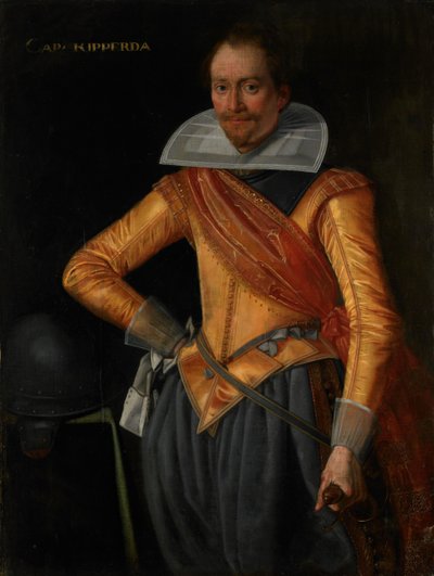 Retrato de un capitán con el apellido Ripperda de Anonymous