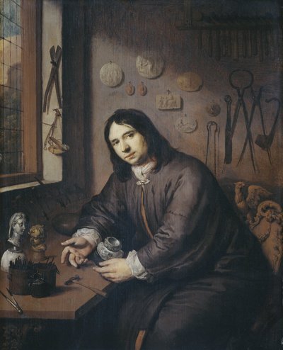 Retrato de un orfebre de Anonymous