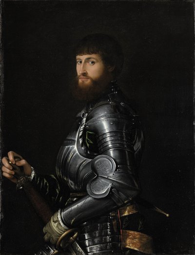 Retrato de un noble con armadura de Anonymous