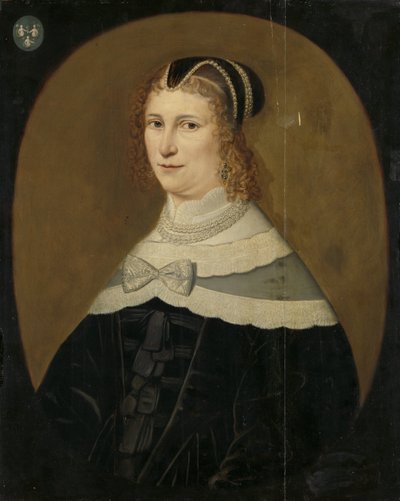 Retrato de una mujer, llamada Theodora de Visscher, esposa de Jacob Rijswijk de Anonymous