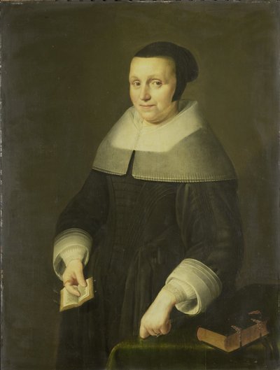 Retrato de mujer, posiblemente Elsje van Houweningen, esposa de Willem van de Velden de Anonymous