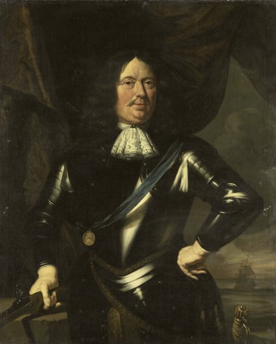 Retrato de un almirante, posiblemente Adriaen Banckert, vicealmirante de Zelanda de Anonymous
