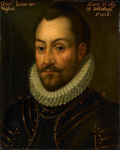 Retrato de un Conde u Oficial desconocido, posiblemente el Conde Juan el Viejo de Nassau o Luis de Nassau de Anonymous