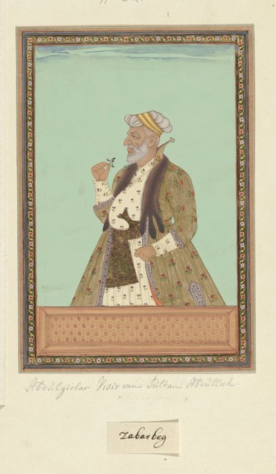 Retrato de Abd al-Jabbar, que fue visir del sultán Abdullah de Anonymous