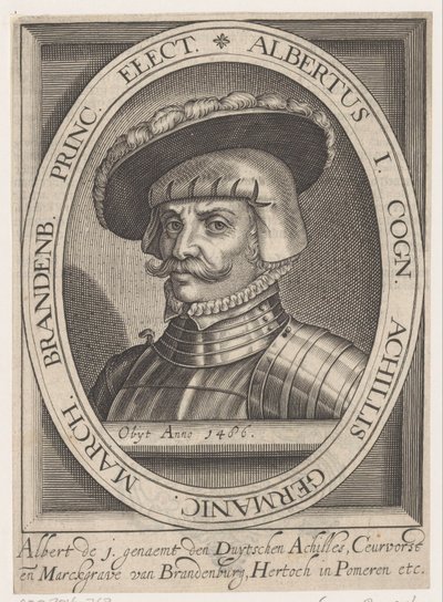 Retrato de Albrecht III Aquiles, príncipe elector de Brandeburgo de Anonymous