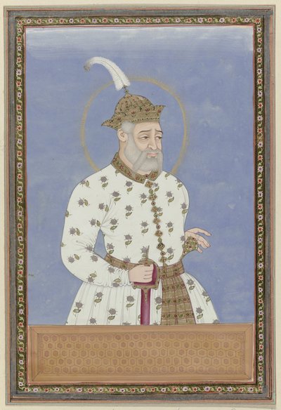 Retrato de Bara Malik; primero fue visir del sultán que gobernaba la ciudad de Bidar (...); más tarde fue gobernante de Golconda y fundó Golconda de Anonymous