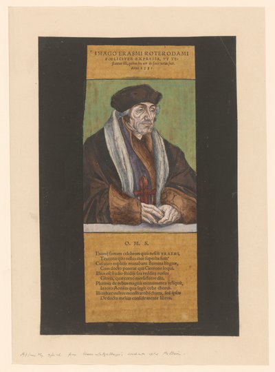 Retrato de Desiderius Erasmus
Imago Erasmi Roterdami (título en el objeto) de Anonymous