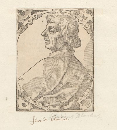 Portarretrato de Flavio Biondo de Anonymous