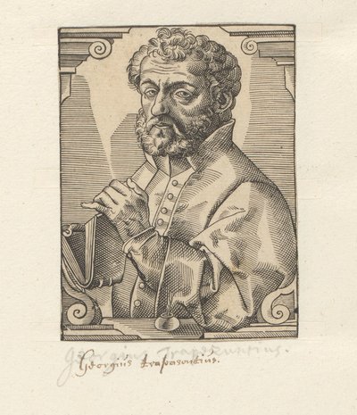 Portret van Georg de Trebisonda de Anonymous