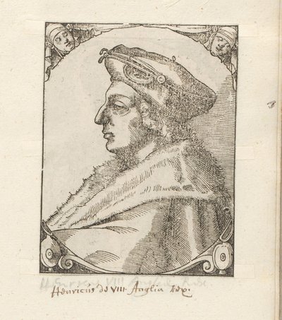 Retrato de Enrique VIII, rey de Inglaterra e Irlanda de Anonymous