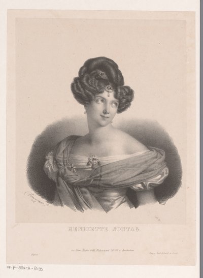 Retrato de Henriette Sontag de Anonymous