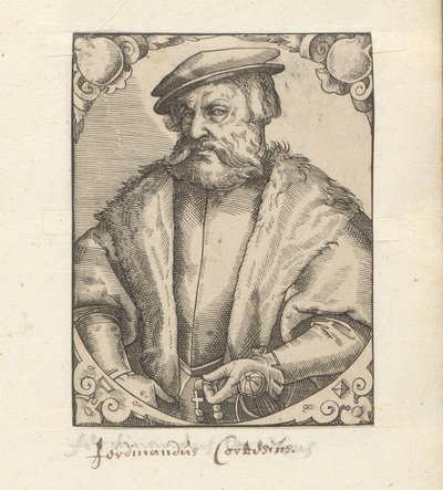 Portret van Hernán Cortés de Anonymous