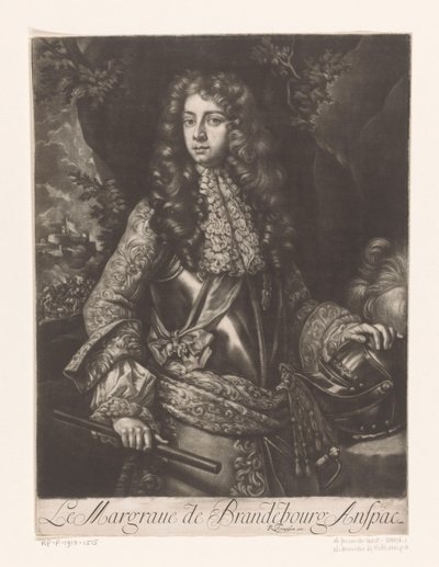 Retrato de Johan Frederick de Brandenburg-Ansbach Le Margraue de Brandebourg Anspac (título sobre objeto) de Anonymous