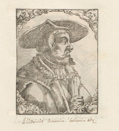 Retrato de Luis II de Hungría de Anonymous