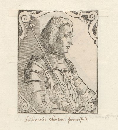Portarretrato de Ludovico Sforza de Anonymous