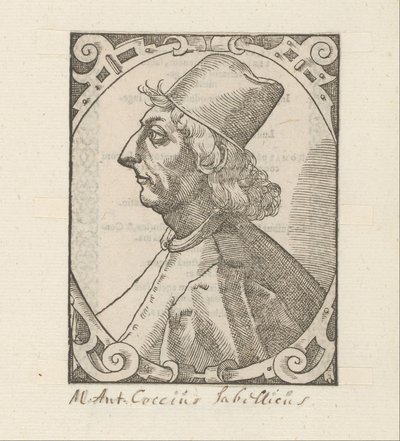 Portret de Marcus Antonius Coccius Sabellicus de Anonymous