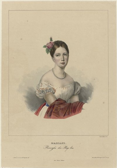 Retrato de Marianne, princesa de los Países Bajos de Anonymous