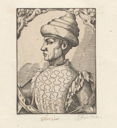 Portret van Muzio Attendola Sforza de Anonymous