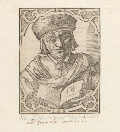 Portret van Niccolò Leoniceno de Anonymous