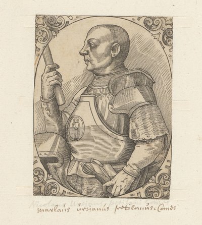 Portret van Niccolò de Pitigliano de Anonymous