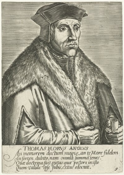 Portret de Tomás Moro Thomas Morvs Anglvs (título sobre el objeto) de Anonymous