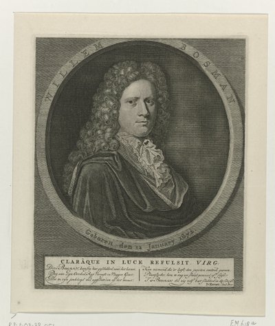 Retrato de Willem Bosman de Anonymous