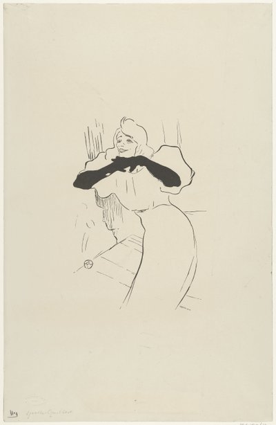 Retrato de la actriz Yvette Guilbert en su actuación en Linger longer loo
Yvette Guilbert Linger longer loo de Anonymous
