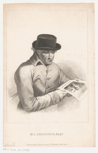 Retrato del coleccionista Henry Constantine Jennings H.C. Jennings, Esq.r (título del objeto) de Anonymous
