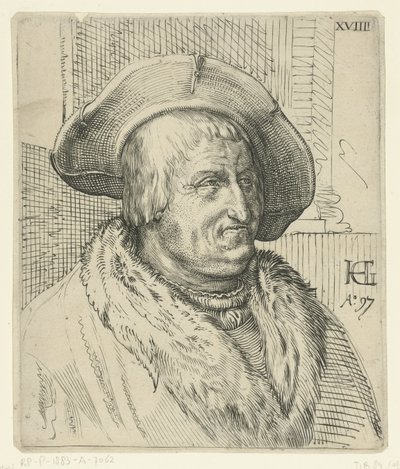 retrato, de, un, hombre, con, un, sombrero de Anonymous