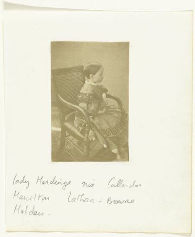 Retrato de una niña, conocida como Lady Hardinge de soltera Callender Hamilton Lathorn-Browne Holden de Anonymous