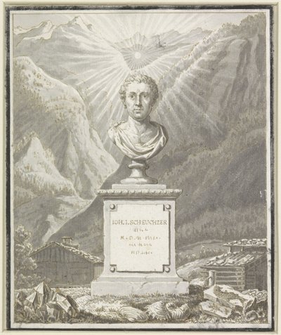 Busto retrato de Johann Jakob Scheuchzer de Anonymous