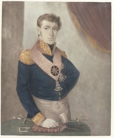 Príncipe Federico de los Países Bajos como Gran Maestre de los Francmasones, 1817 de Anonymous