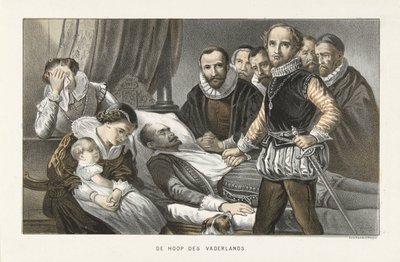 El príncipe Mauricio ante el cadáver del príncipe Guillermo el Silencioso, 1584
La esperanza de la patria (título en el objeto) de Anonymous