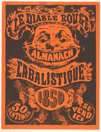 Nota publicitaria para Le Diable Rouge de Anonymous
