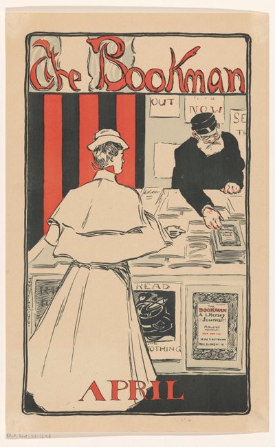 Nota publicitaria para el número de abril de 1896 de la revista The Bookman de Anonymous
