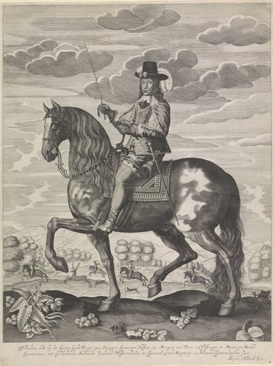Retrato ecuestre de Guillermo II, Príncipe de Orange de Anonymous