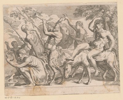 Silenus conoció a saters en maenaden de Anonymous