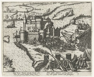 Castillo de Loevestein tomado por Herman de Ruiter, 1570 de Anonymous