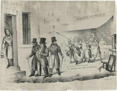 Caricatura sobre C. Seyn, 1838-1839 de Anonymous