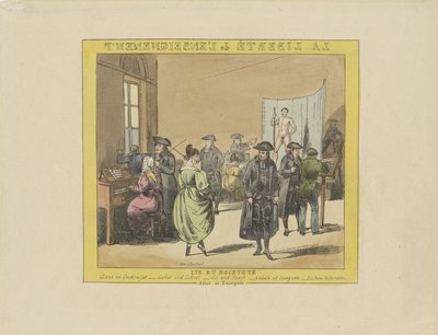 Caricatura sobre la libertad de enseñanza, 1828 La liberté de l