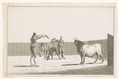 Torero con banderillas Colección de las principales suertes de una corrida de toros (título de serie sobre objeto) Colección de las maniobras taurinas más importantes (título de la serie) de Anonymous