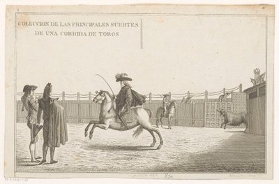 Toreros en una arena Colección de las principales suertes de una corrida de toros (título de serie sobre objeto) Colección de las maniobras taurinas más importantes (título de la serie) de Anonymous