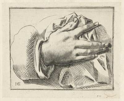estudio de una mano de Anonymous