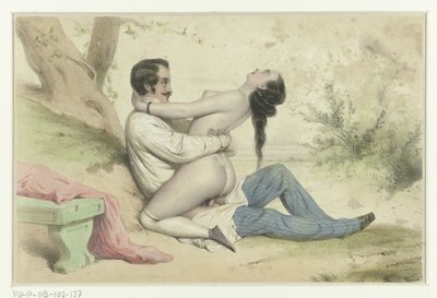 tres parejas teniendo sexo Hacer el amor en el paisaje Tres haciendo el amor (título de la serie) de Anonymous