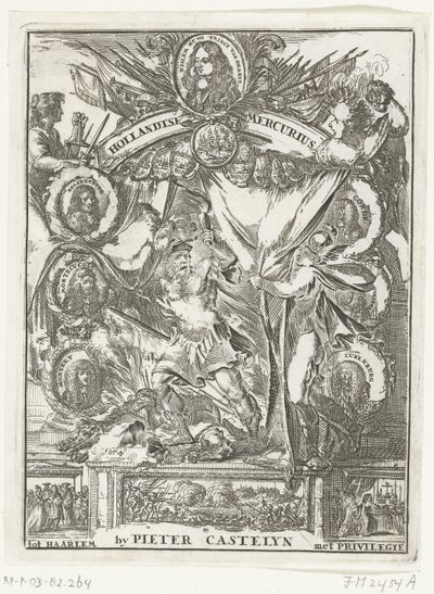Portada del Mercury holandés del año 1673 (título sobre el objeto) de Anonymous