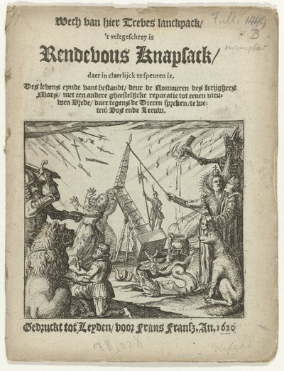 Portada del panfleto: Mochila Rendevous, 1620 de Anonymous