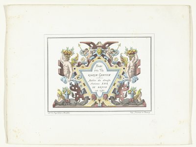 Titelprent voor de series kostuumprenten en facsímil Hábitos de las diversas naciones / Habitz des diversitys Nations Abr De Bruyn inv. 1581 (título sobre el objeto) de Anonymous