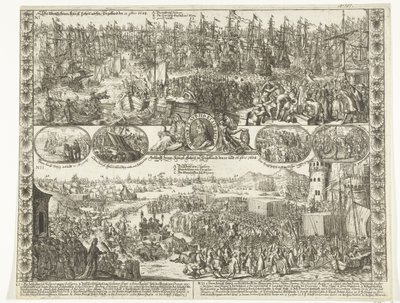 Hija de Willem III a Inglaterra, 1688 La demolición de Sus reyes: Alteza en Inglaterra el 11 de noviembre de 1688 / Llegada de Sus reyes: Alteza en Inglaterra el 15 y 16 de noviembre de 1688 (título sobre objeto) de Anonymous