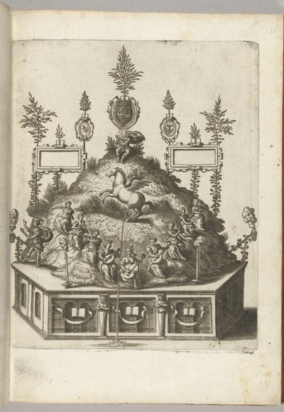 Escena con Apolo en el Parnaso, 1594 de Anonymous